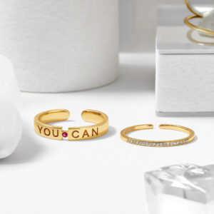 18k gold couple rings