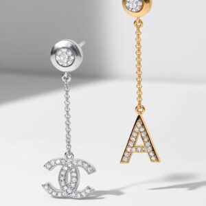 18k gold diamond earring