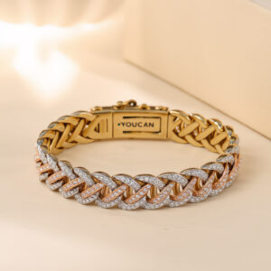 Tri color interwoven bracelet
