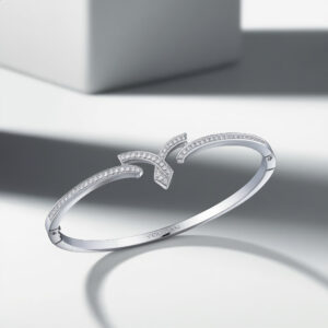 18k gold diamond bangle