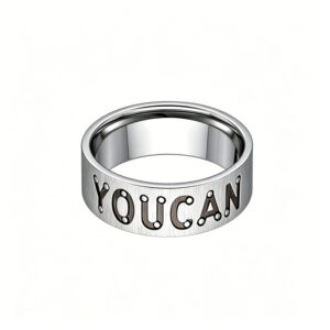 YOUCAN Motivational "YOUCAN" Unisex Band Ring