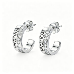 YOUCAN Brand Dainty lab diamond Huggie Hoop Earrings, 18k gold Earrings for Women Jewelry Collection